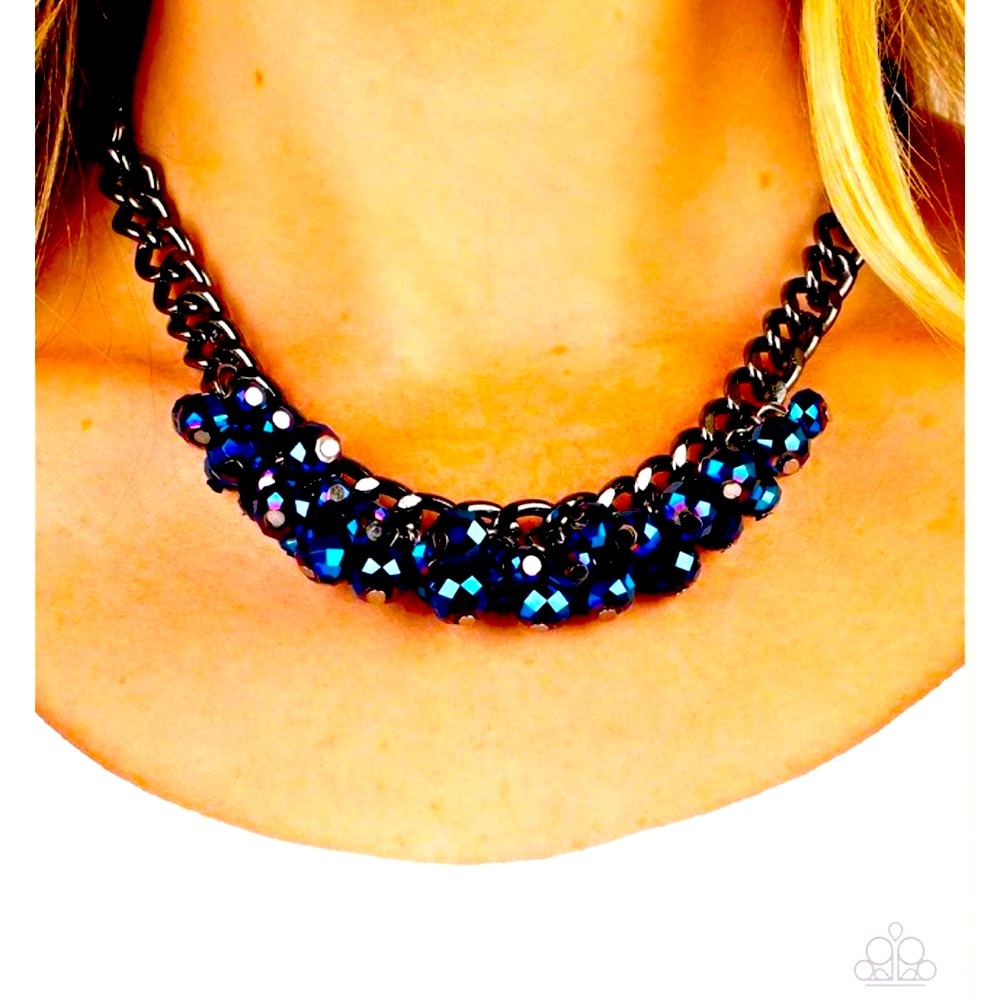 🔵💫🔵 “GALACTIC KNOCKOUT” MULTI NECKLACE ~ PAPARAZZI❗️ OUT OF THIS WORLD❗️🔵💫🔵